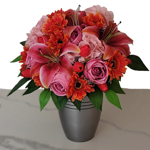 NEW-SALE- " Morning Glow" Handtied Mixed Bouquet -19" Diameter