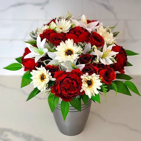 NEW-SALE- " Cherish" Handtied Mixed Bouquet -19" Diameter