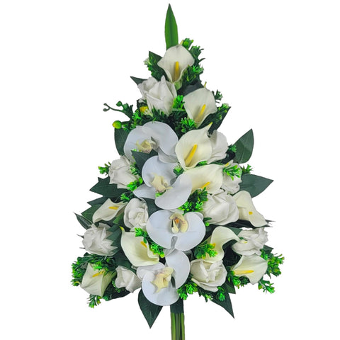 SALE-NEW RECIPE- "Eternal Embrace" Mausoleum Bouquets-18"H