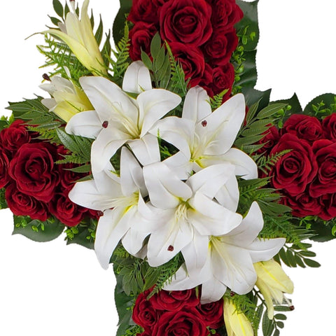 NEW-"Eternal King" Tombstone Cross (PREMIUM)-42" L