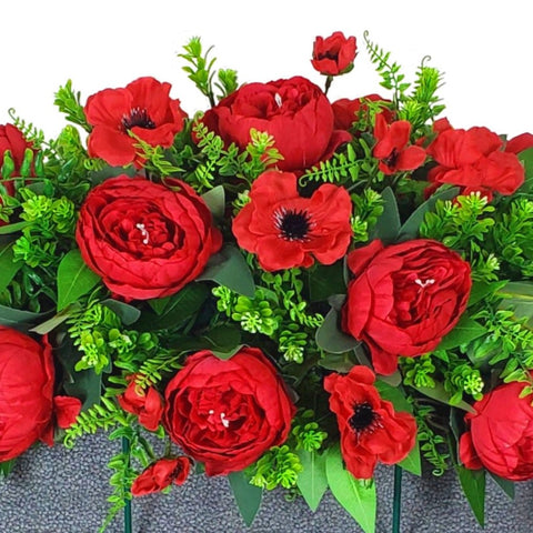 "In Flanders Fields" Tombstone Saddle-26"L