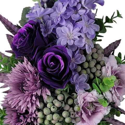 NEW "Lavender Loveliness" Mausoleum Bouquets-17"H