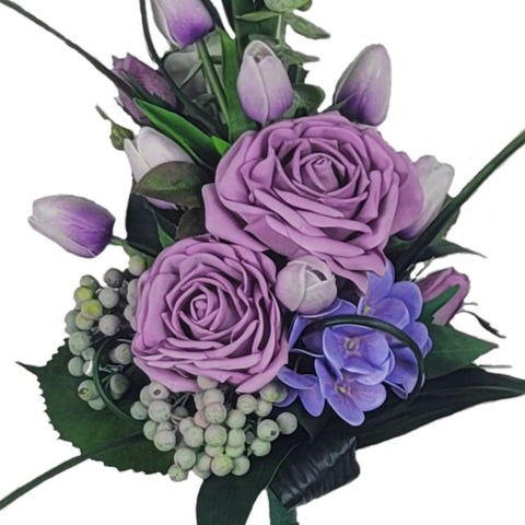 NEW "Lavender Love" Mausoleum Bouquets-17"H