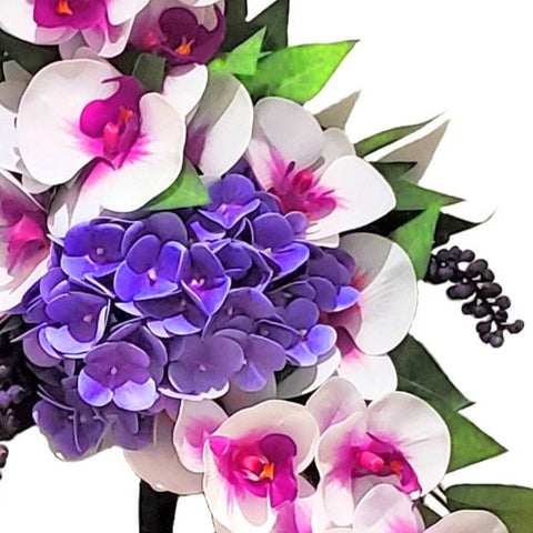 SALE-"Loveliness" Mausoleum Bouquet-25"H including Cascading Drop-PREMIUM PRODUCT