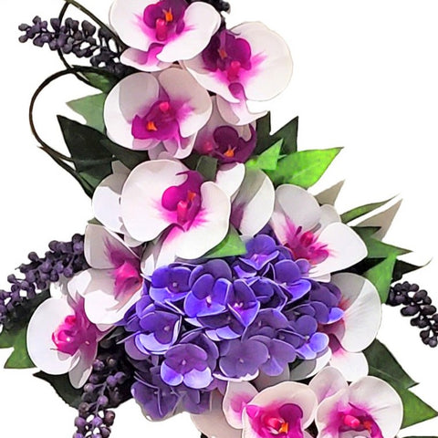 SALE-"Loveliness" Mausoleum Bouquet-25"H including Cascading Drop-PREMIUM PRODUCT
