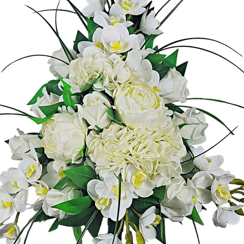 "Peaceful Embrace" Mausoleum Bouquet-22"H-PREMIUM PRODUCT