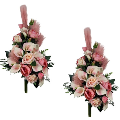 NEW-"Treasured Memories" Mausoleum Bouquet-18"H Including Drop