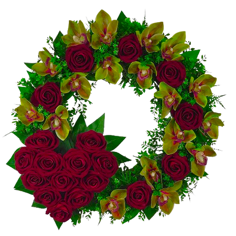 "Reflection of Love" Tombstone Wreath-Premium-20"Diameter