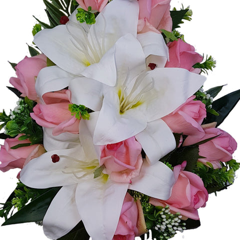 "Only You" Mausoleum Bouquet-16"H