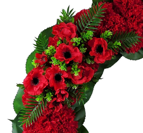 "Peaceful Remembrance"- Tombstone Wreath-30" D-Large