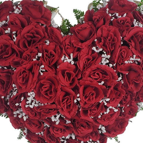 "With All My Heart" Tombstone Full Heart Tribute-22" Diameter