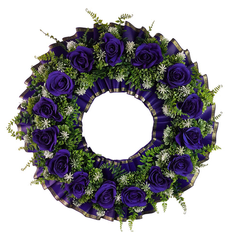 SALE-"With All Our Love" Memorial Tombstone Wreath-20" -7 Colors Available