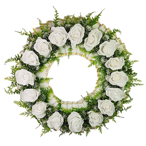 SALE-"With All Our Love" Memorial Tombstone Wreath-20" -7 Colors Available