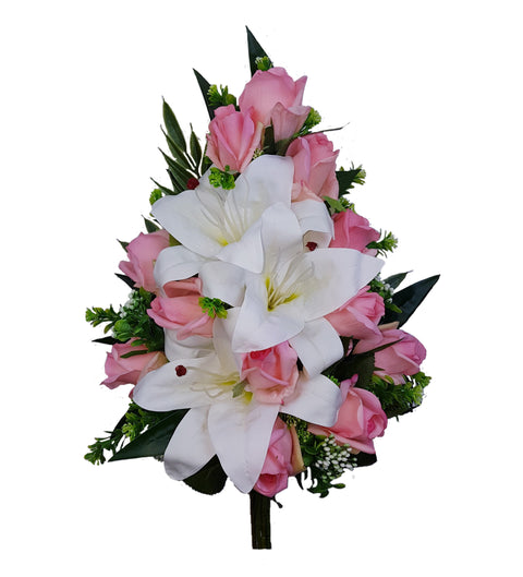 "Only You" Mausoleum Bouquet-16"H