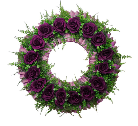 SALE-"With All Our Love" Memorial Tombstone Wreath-20" -7 Colors Available
