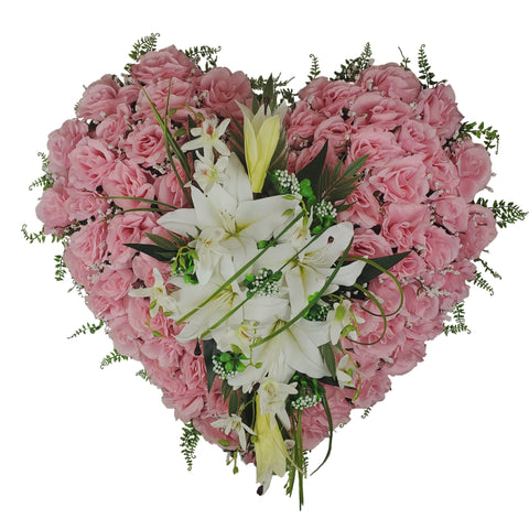 "Casablanca & Roses" Tombstone Full Heart Tribute-PREMIUM-30"D