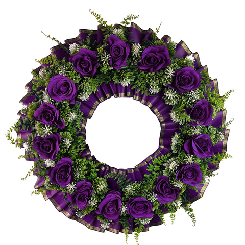 SALE-"With All Our Love" Memorial Tombstone Wreath-20" -7 Colors Available