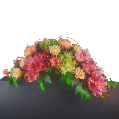 "Blooming Horizons" -32" Width Tombstone Saddle