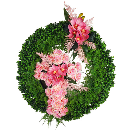 "Circle of Faith" Wreath and Cross Tribute-PREMIUM-23" Diameter