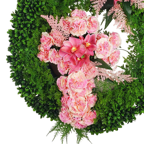"Circle of Faith" Wreath and Cross Tribute-PREMIUM-23" Diameter