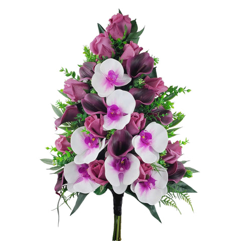 SALE "Divine Affections" Mausoleum Bouquet-17"H-PREMIUM PRODUCT