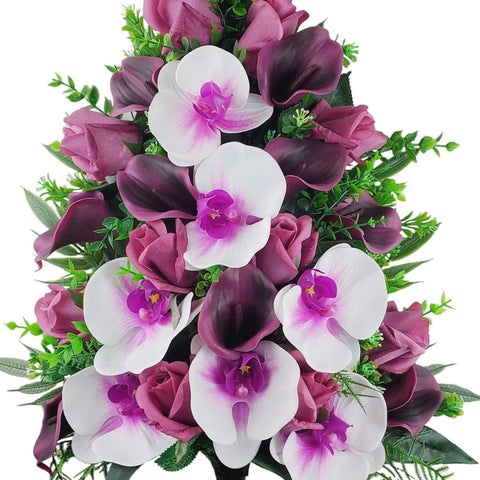 SALE "Divine Affections" Mausoleum Bouquet-17"H-PREMIUM PRODUCT