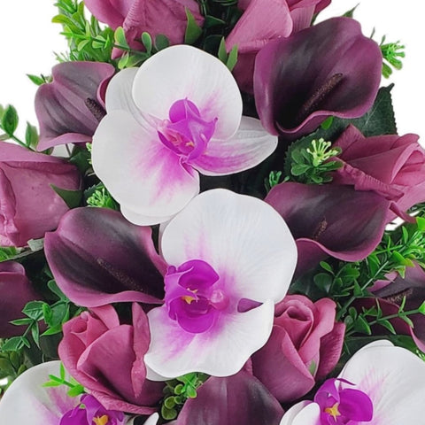 SALE "Divine Affections" Mausoleum Bouquet-17"H-PREMIUM PRODUCT