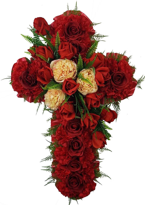 "Enlightened Faith" Memorial Cross-27"H-4 Colours Available