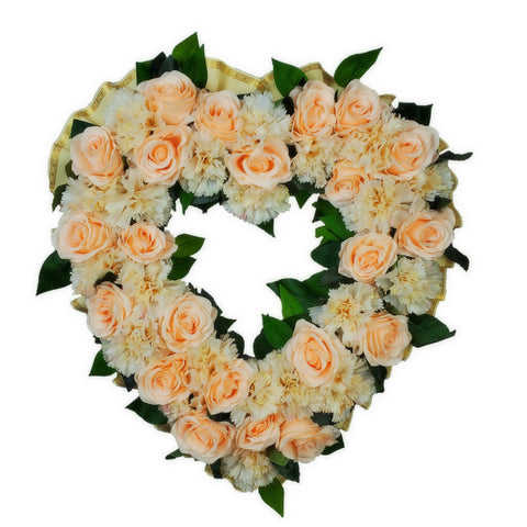 "Endless Love" Open Heart Tombstone Tribute-23"Diameter-Available in 3 Colours