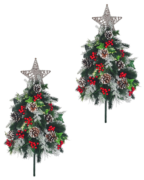 CLEARANCA-"For the Season" Mausoleum Tree Tribute-18"H