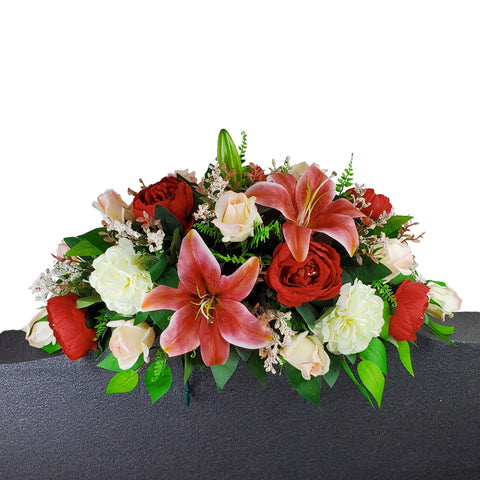 "Grateful Memories" Tombstone Saddle-24" Width