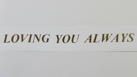 'Personalized Message Script" Ribbon Banners