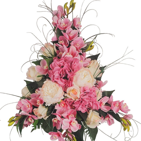 "Summer's Breeze" Mausoleum Bouquet-22"H-PREMIUM PRODUCT