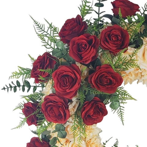 NEW-SALE- "Eternal Passion" Tombstone Wreath-24" D