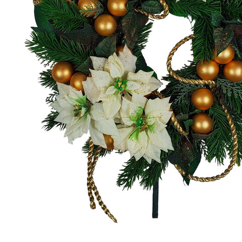 "Spirit of the Season" Mausoleum Wreath-14" Diameter