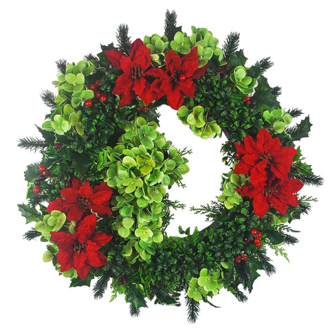 SALE-"Tis the Season" Tombstone Wreath/Cross Tribute-18"D