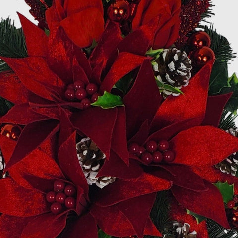 "Warming Thoughts" Mausoleum Bouquet-18"H