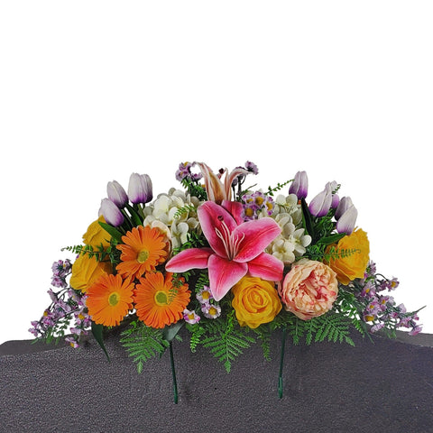 FINAL SALE "Garden Glory"Tombstone Saddle-26" Width-Real Touch