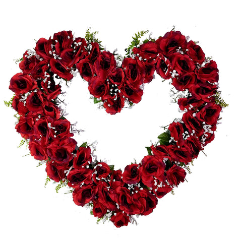 "Abiding Love"-Open Heart Tombstone Tribute - 25"D *Available in 4 Colours