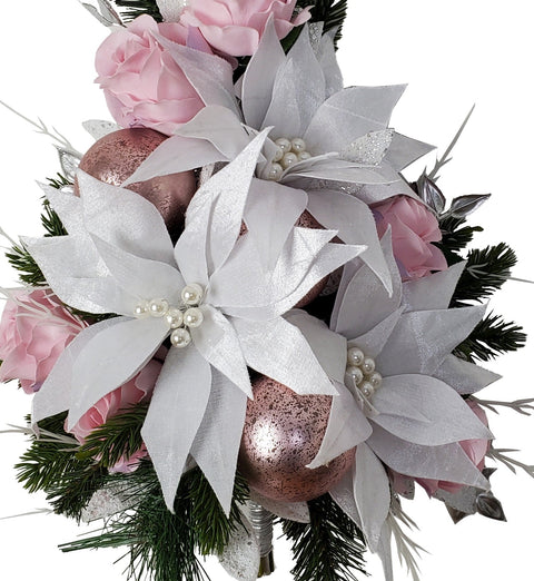 SALE-"Pink Twilight" Mausoleum Bouquet-20"H-PREMIUM