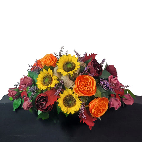 NEW-SALE-"Autumn Garden" Tombstone Saddle-25"