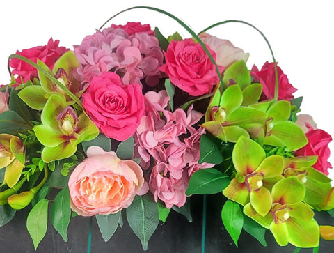 NEW DESIGN-"Blooming Horizons" -24"Width Tombstone Saddle