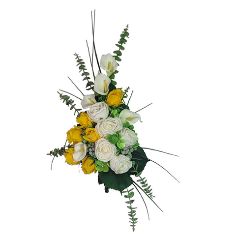 "Celebration of Life" Mausoleum Bouquet-18"H plus a 9" drop