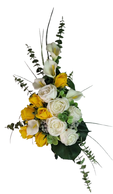 NEW-"Celebration of Life" Mausoleum Bouquet-18"H plus a 9" drop