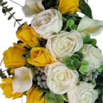 NEW-"Celebration of Life" Mausoleum Bouquet-18"H plus a 9" drop