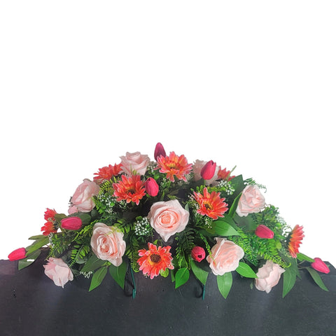 NEW-SALE-"Deep in my Heart"-PINK-Tombstone Saddle-32" Width