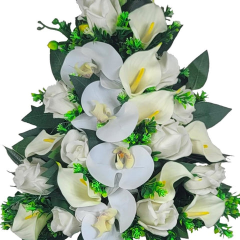 NEW RECIPE- "Eternal Embrace" Mausoleum Bouquets-18"H