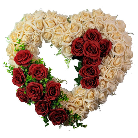 "Eternal Promise" Tombstone Heart Tribute-27"Diameter