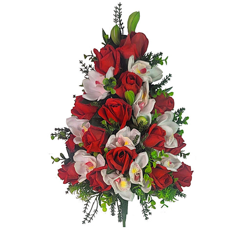 NEW "Feeling Your Absence" Mausoleum Bouquet-16"H-PREMIUM