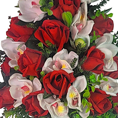 NEW "Feeling Your Absence" Mausoleum Bouquet-16"H-PREMIUM